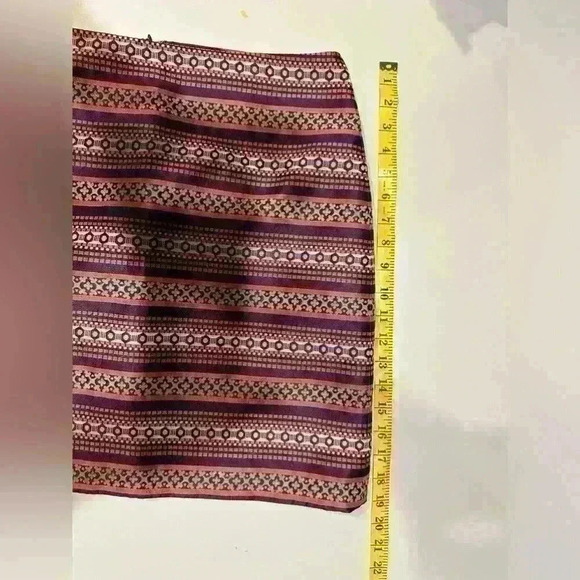 Loft Striped Skirt Size 10 Petite - Picture 6 of 6